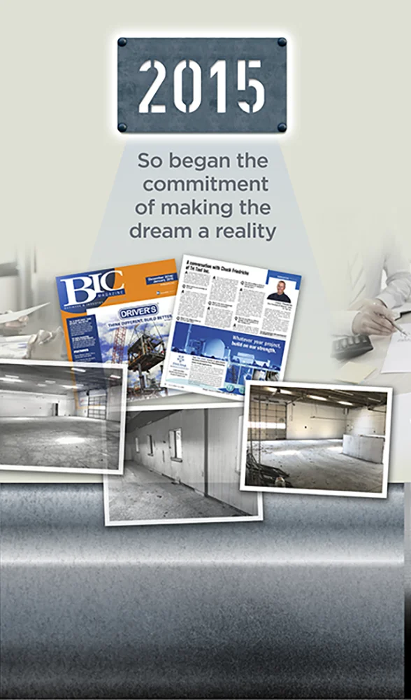 2015: So began the commitment of making the dream a reality