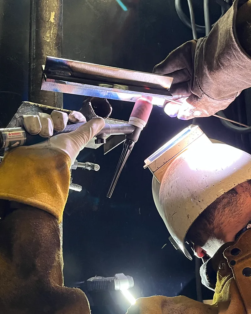 Student During Welding Program At Heartland Welding Academy