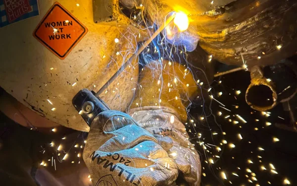 Student During Welding School Program Andover Ks