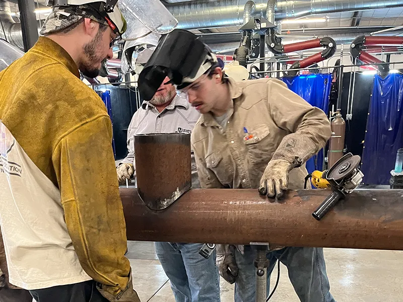Welding Students During Class Heartland Welding Academy